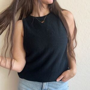 The Group Babaton Cotton Sleeveless Knit Top